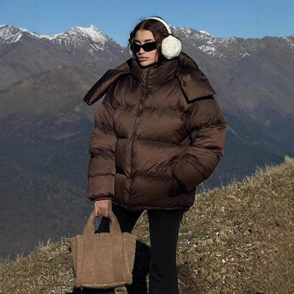 Dame veste de plein air rembourrée avec col montant et design matelassé Chic und Stil