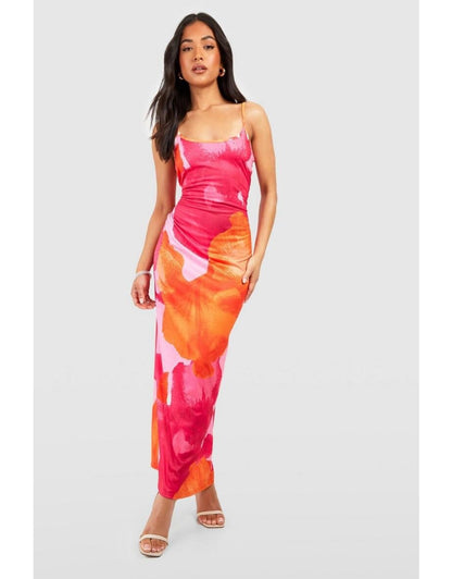 Robe maxi fleur A-line Chic und Stil pour femmes