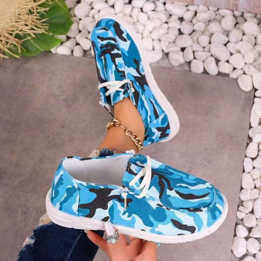 Baskets confortables pour dames au design camouflage Chic und Stil