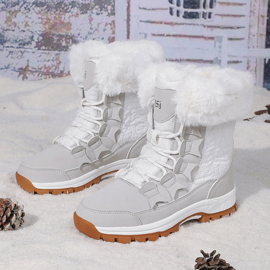 Bottes d'hiver pour femmes avec col en fausse fourrure isolante et semelle antidérapante Chic und Stil