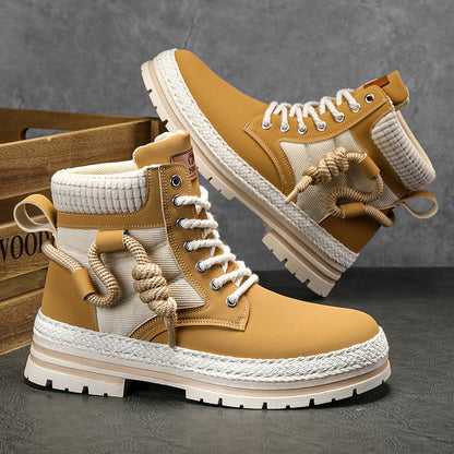 Bottes d'hiver modernes et confortables pour femmes avec col haut et semelle antidérapante Chic und Stil