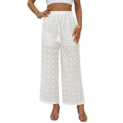 Women's Chic and Stylish Wide Crochet Pants