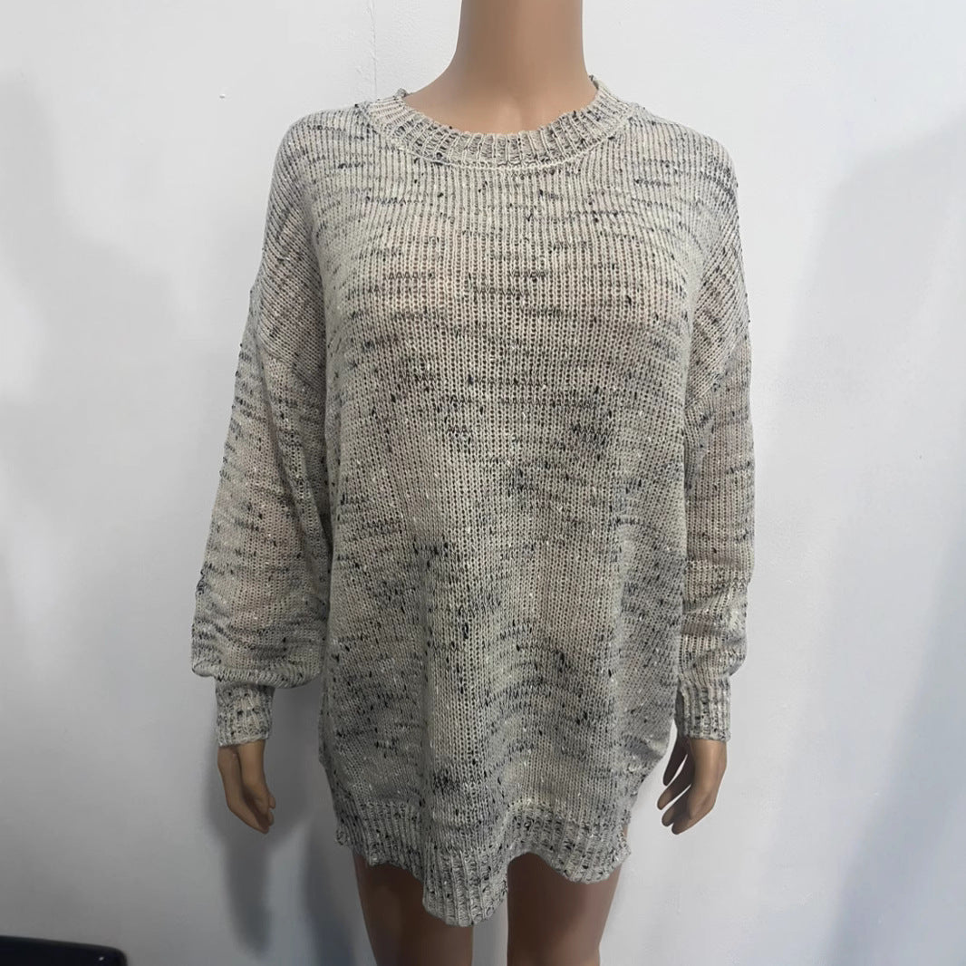 Dames moderne grosse tricot pull Chic und Stil