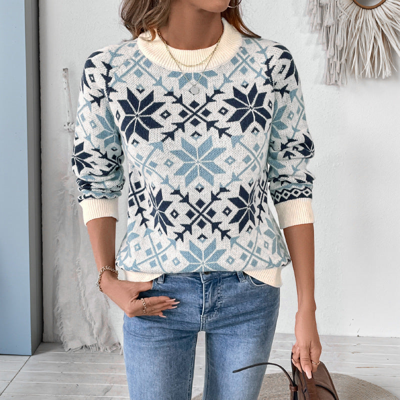 Dames pull en tricot style scandinave Chic und Stil
