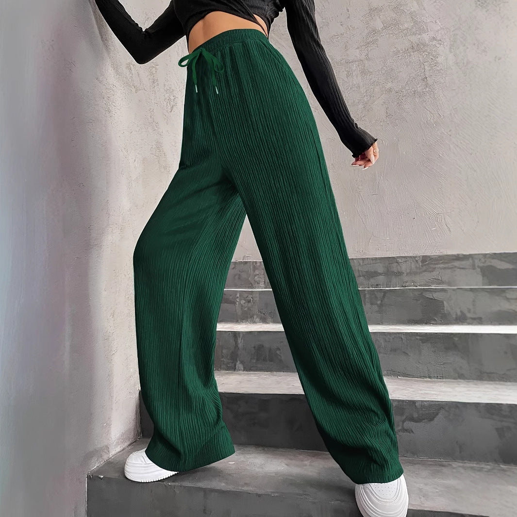 Wide pleated pants for women with elastic waistband Chic und Stil