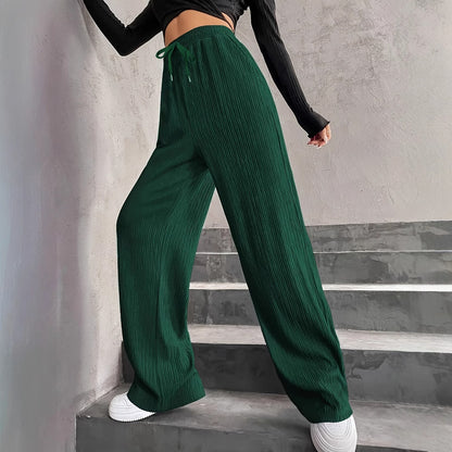 Wide pleated pants for women with elastic waistband Chic und Stil