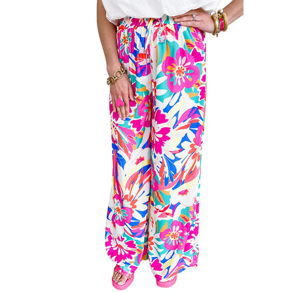 Trendy floral wide pants for women Chic and Style