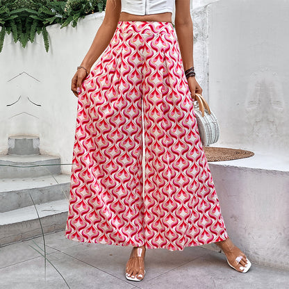Pantalons à motif flare pour femmes Chic und Stil