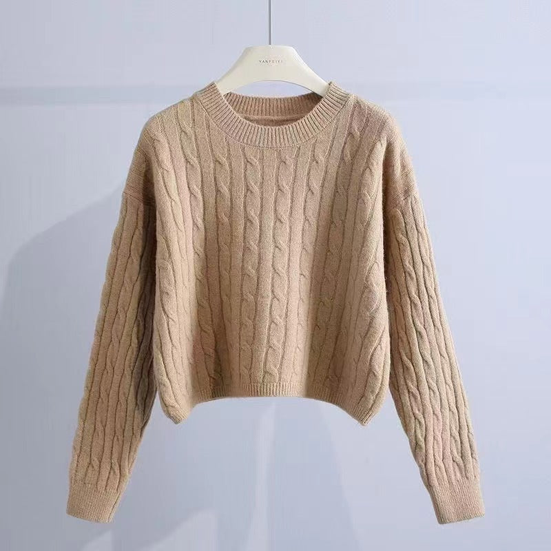 Pull-over en tricot épais pour femmes avec motif texturé et coupe décontractée Chic und Stil