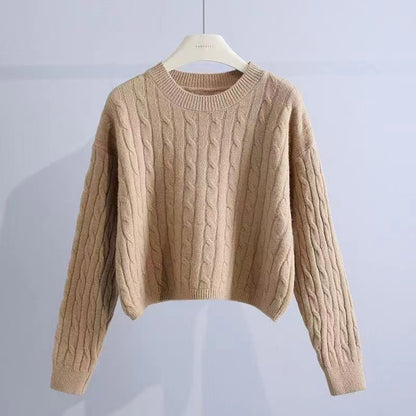 Pull-over en tricot épais pour femmes avec motif texturé et coupe décontractée Chic und Stil