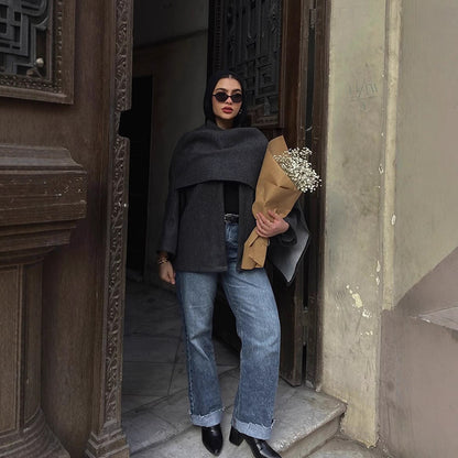 Dames élégante veste oversized Chic und Stil