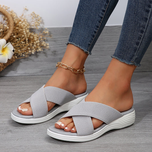 Sandales de bien-être stylées pour dames avec semelle rembourrée Chic und Stil