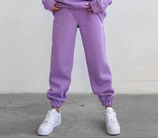 Ladies comfortable pleated pants with elastic waist Chic and Style