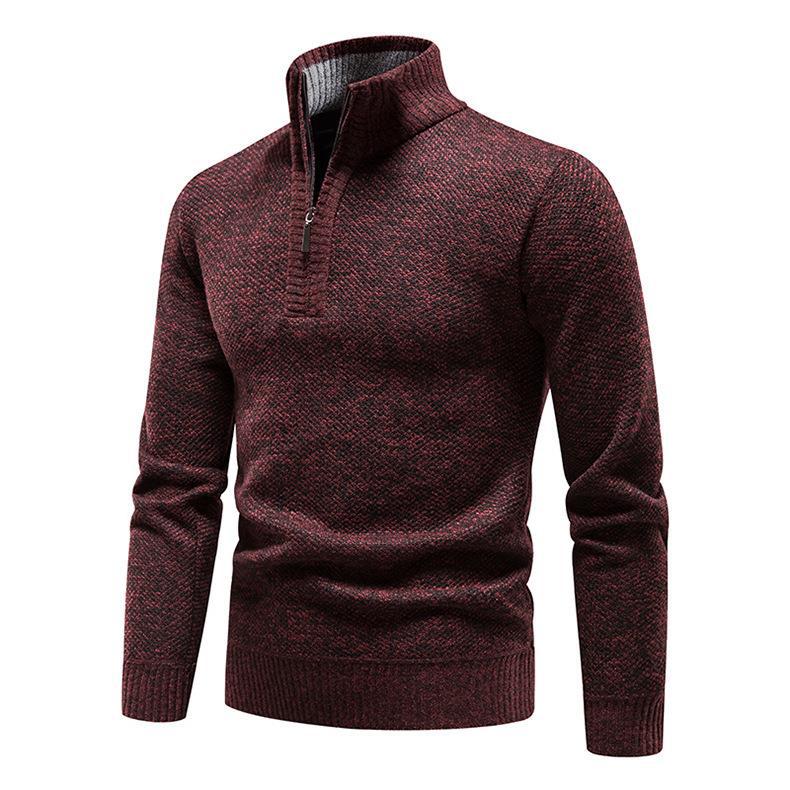 Pull homme avec demi-zip et design structuré Chic und Stil