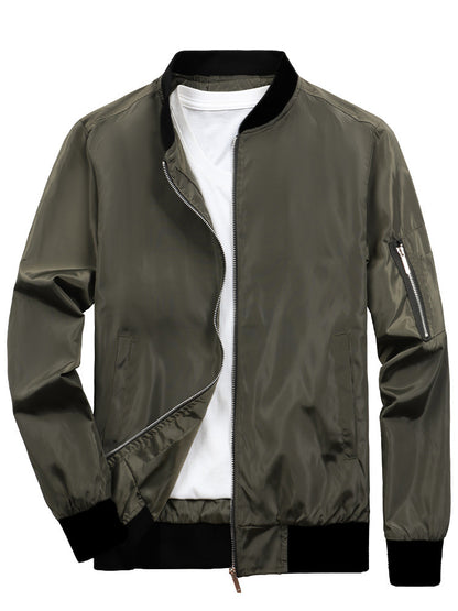 Veste bomber sportive pour hommes avec poches zippées pratiques Chic und Stil