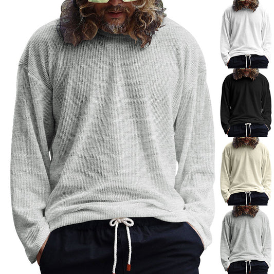 Chemise décontractée à manches longues pour homme en tissu structuré respirant Chic und Stil