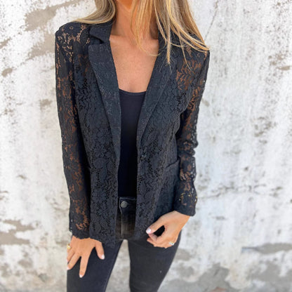 Blazer élégant en dentelle pour femmes Chic und Stil