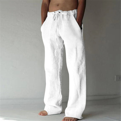 Casual linen trousers for men with elastic waistband Chic und Stil