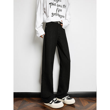 Wide leg denim pants for men with high waist and relaxed fit Chic and Style