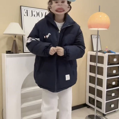 Veste d'hiver surdimensionnée pour femmes avec design matelassé Chic & Stil