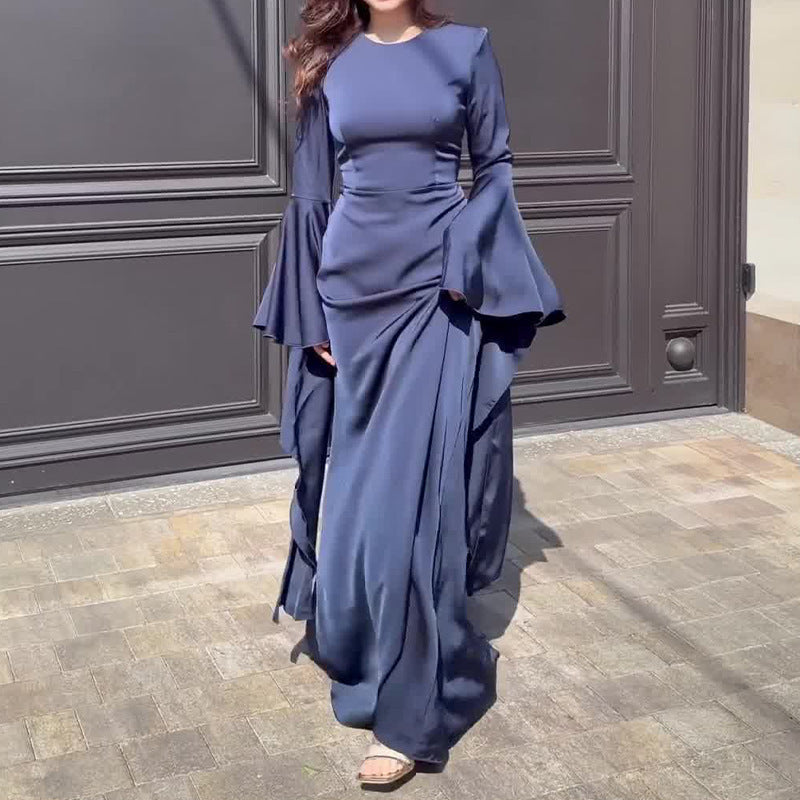 Dames Robe de soirée élégante avec des manches volumineuses et coupe près du corps Chic und Stil