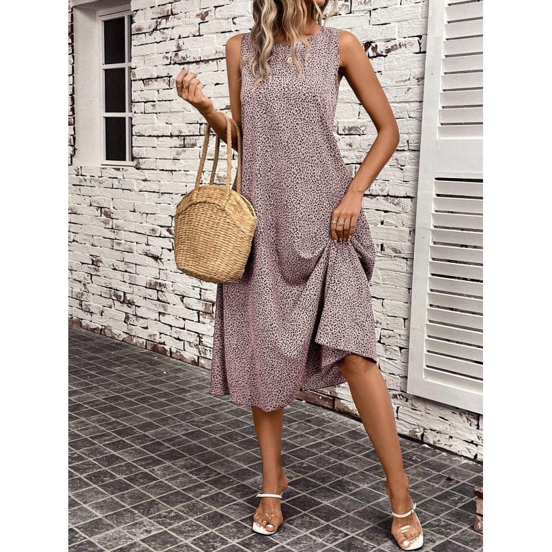 Robe Midi Décontractée Femme Chic und Stil