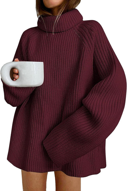Dames pull ample avec col montant Chic und Stil