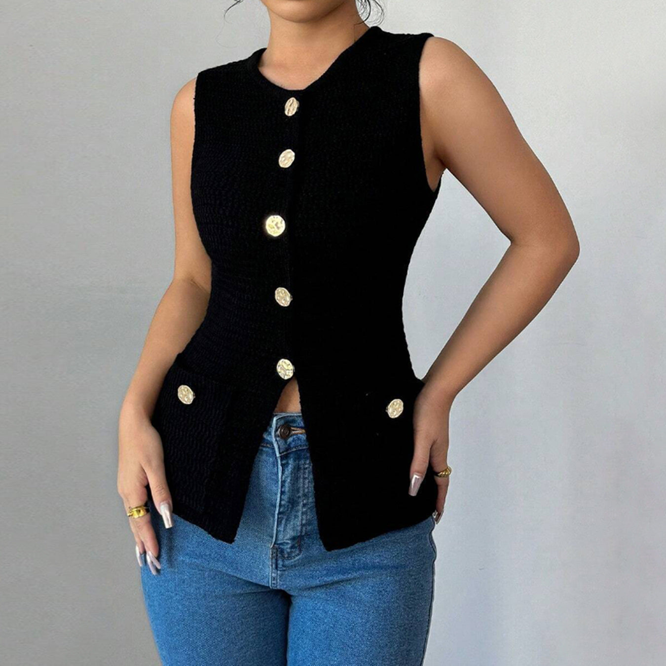 Dames Gilet Tendance Chic und Stil