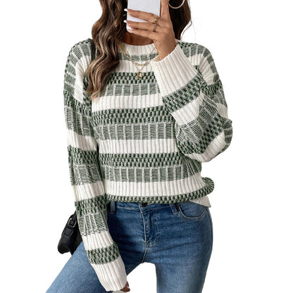 Pull femme avec motif texturé et coupe ample Chic und Stil