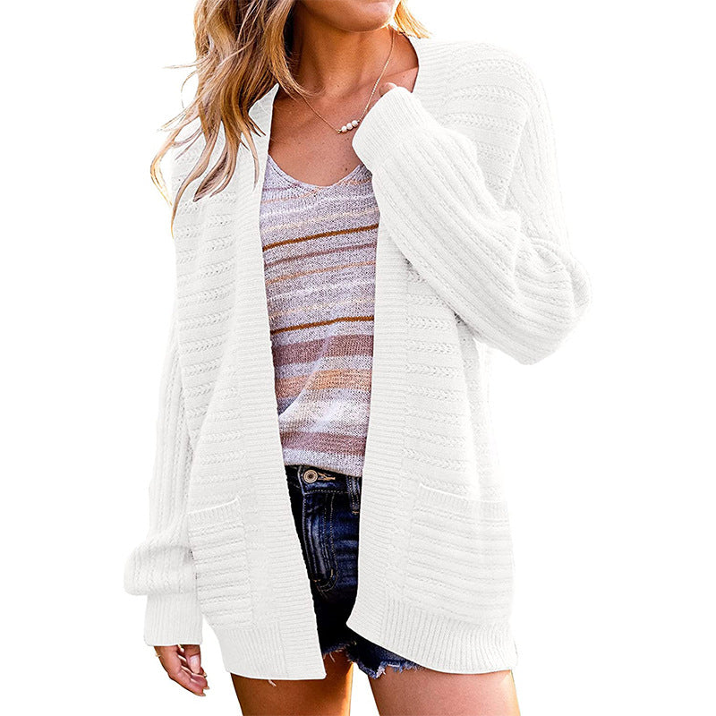 Cardigan en tricot confortable pour femmes avec des détails particuliers Chic und Stil