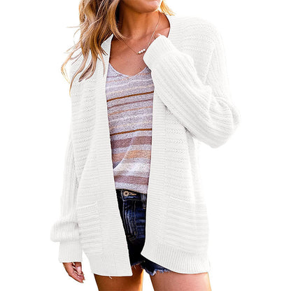 Cardigan en tricot confortable pour femmes avec des détails particuliers Chic und Stil