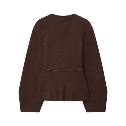 Dames gilet avec décolleté en V raffiné et ceinture à nouer ajustable Chic und Stil