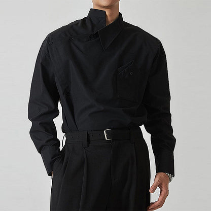 Veste de chef pour hommes avec col montant moderne et poche poitrine pratique Chic und Stil