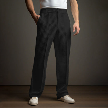 Chic and Style Elegant Casual Pants for Men with a Modern Check Pattern