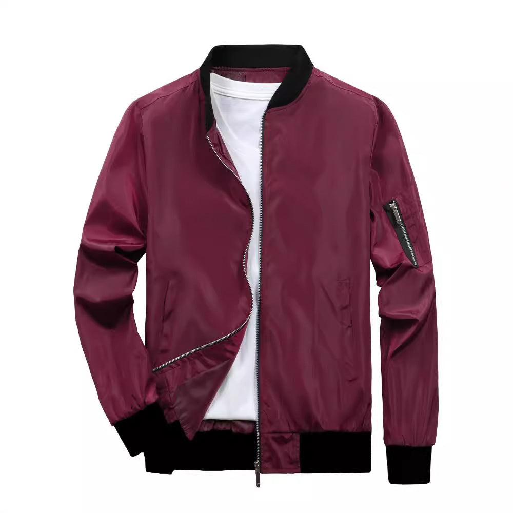 Veste bomber sportive pour hommes avec poches zippées pratiques Chic und Stil