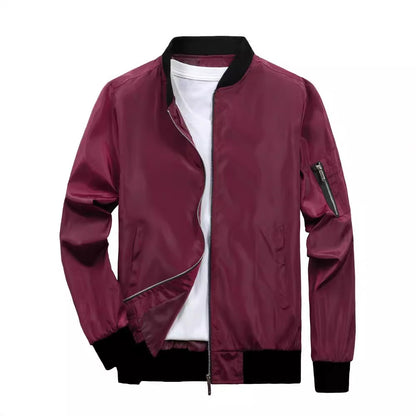 Veste bomber sportive pour hommes avec poches zippées pratiques Chic und Stil