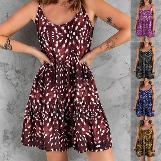 Robe de plage aérienne pour femmes avec un ourlet flottant et des détails raffinés Chic und Stil