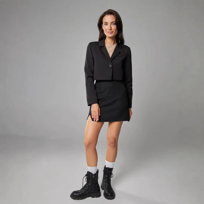 Dames élégant blazer avec jupe chic Chic und Stil