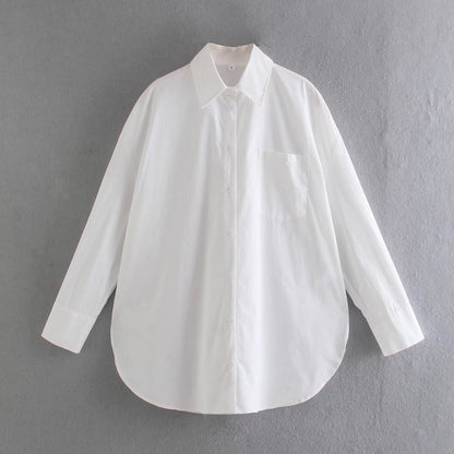 Blouse à manches longues pour femmes avec une coupe élégante et un tissu en coton de haute qualité Chic und Stil