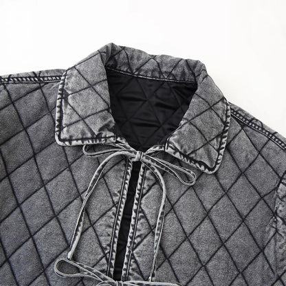 Dames doudoune avec taille ajustable et détails décoratifs Chic und Stil