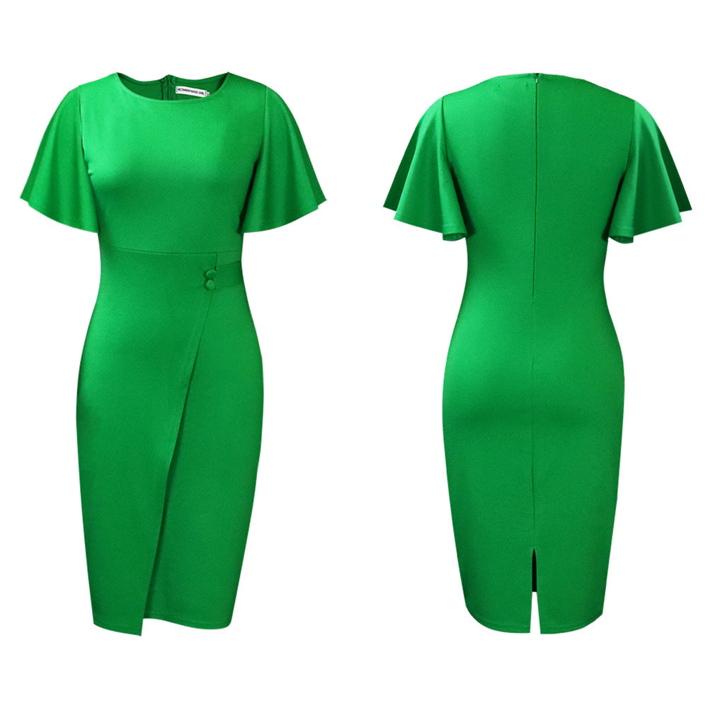 Robe fourreau pour femmes avec des manches cloche élégantes et une coupe cintrée Chic und Stil