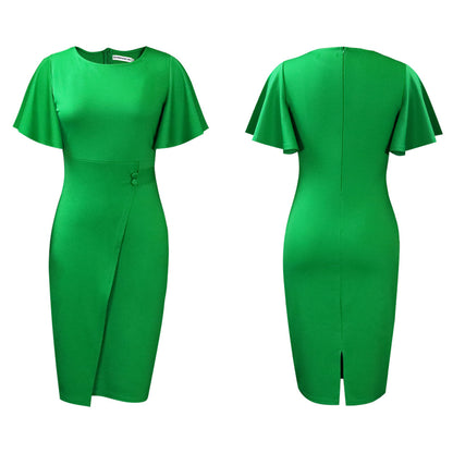 Robe fourreau pour femmes avec des manches cloche élégantes et une coupe cintrée Chic und Stil