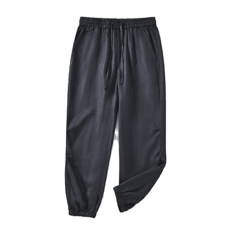 Casual linen pants for women with elastic waist and side pockets Chic and Style