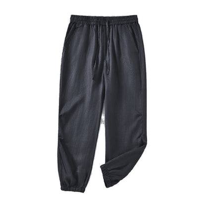 Casual linen pants for women with elastic waist and side pockets Chic and Style