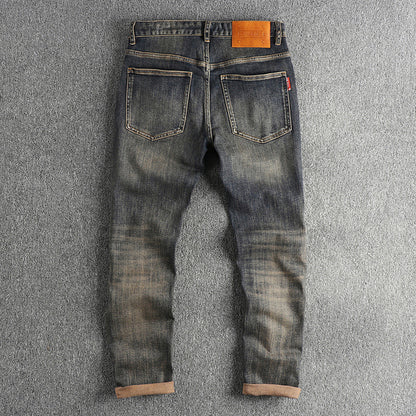 Slim fit jeans for men with a chic and stylish worn casual look