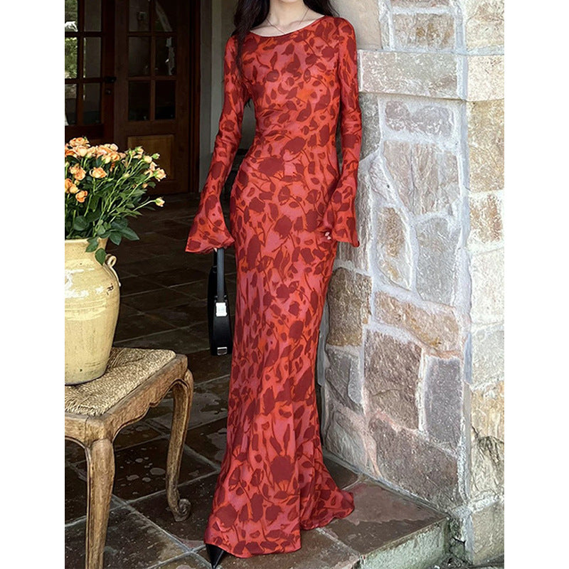 Robe maxi fluide à imprimé floral Chic und Stil