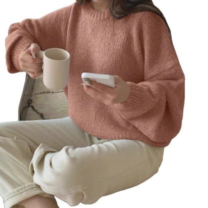 Pull en tricot confortable pour femmes avec coupe ample et détails côtelés classiques Chic und Stil