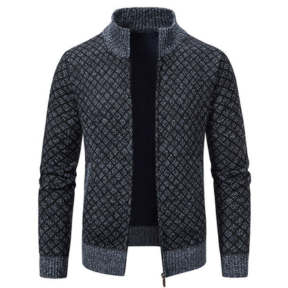 Blazer en tricot élégant pour hommes avec motif texturé Chic und Stil