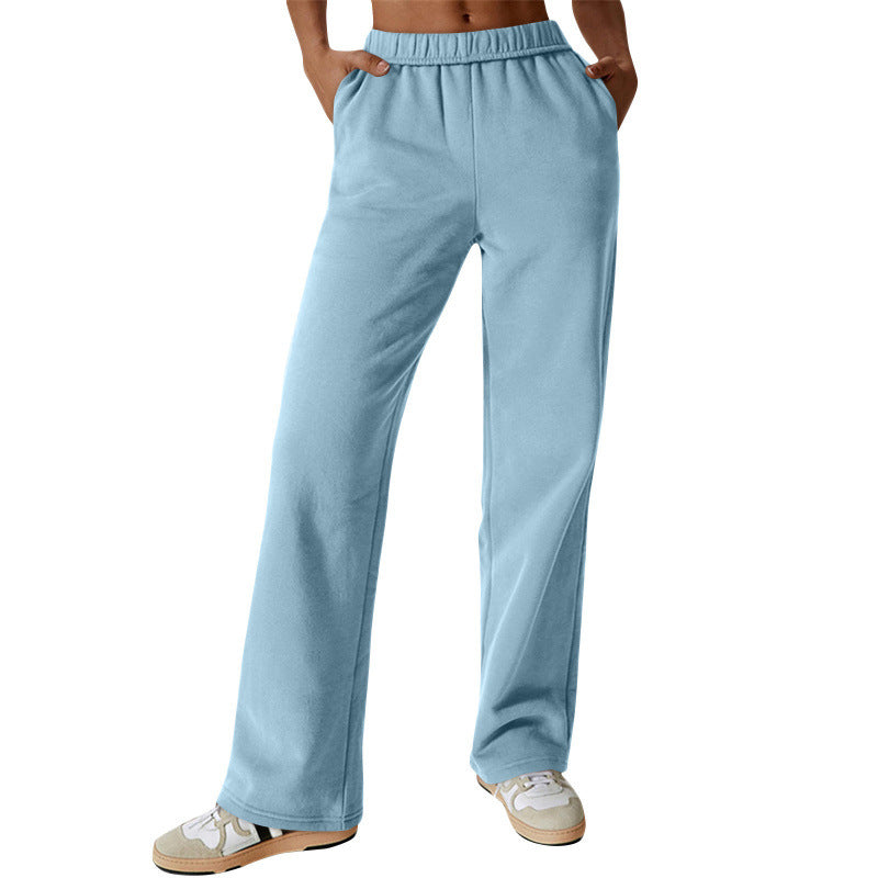 Casual training pants for women with elastic waistband and practical side pockets Chic and Style