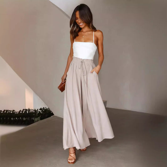 Jupe maxi pour femmes avec taille élastique et poches latérales Chic und Stil
